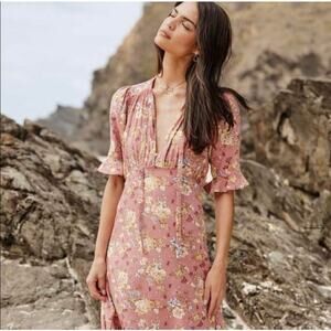 Auguste The Label Lillian Viola Midi Dress Sz 0